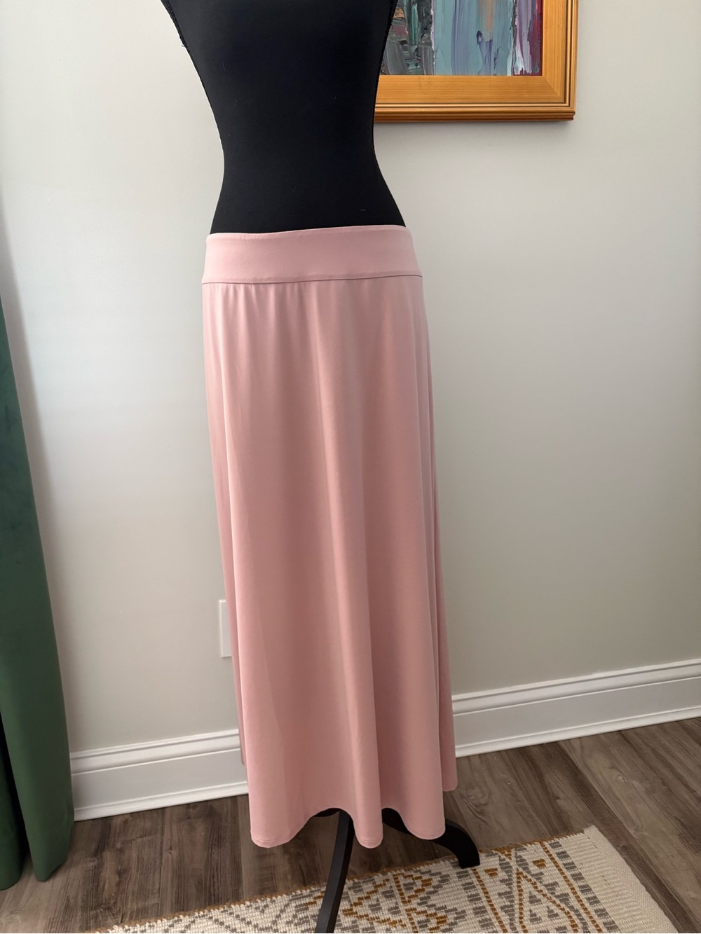Women’s Soft Blush Pink Maxi Skirt